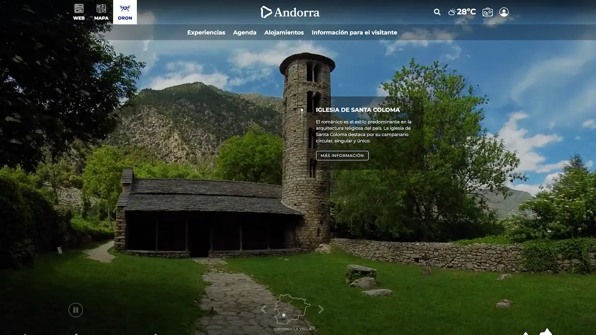 Portal de visitandorra.com vista dron